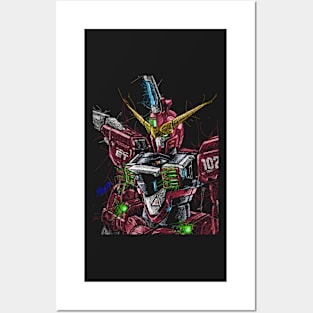 Justice Gundam Posters and Art